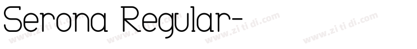 Serona Regular字体转换